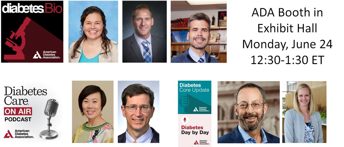 The Williams Lab (@thewilliamslab) on Twitter photo It's happening today!
Come meet the Podcast team for #DiabetesBio #DiabetesCare #DiabetesCoreUpdate <a href="/AmDiabetesAssn/">American Diabetes Association</a> #ADASciSessions It's happening today!
Come meet the Podcast team for #DiabetesBio #DiabetesCare #DiabetesCoreUpdate <a href="/AmDiabetesAssn/">American Diabetes Association</a> #ADASciSessions