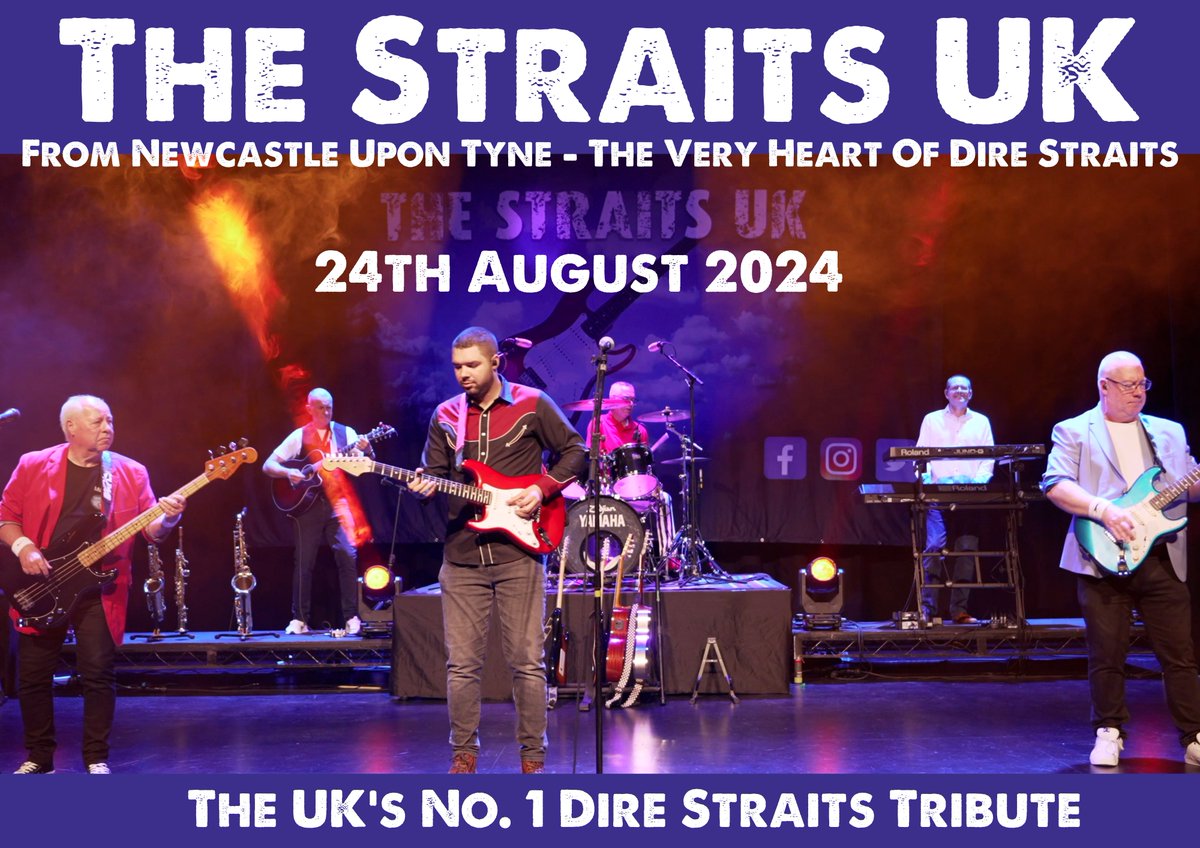 LancasterGrand's tweet image. 🎸 Experience The Straits UK, a top-notch Dire Straits tribute band! Enjoy all the classic hits performed by a talented father-son duo. 🎶

📅 Saturday, August 24 at 7:30 pm 🎟️ Book now: lancastergrand.co.uk/shows/the-stra…

#Lancaster #WhatsOn #DireStraitsTribute #LiveMusic #TheStraitsUK