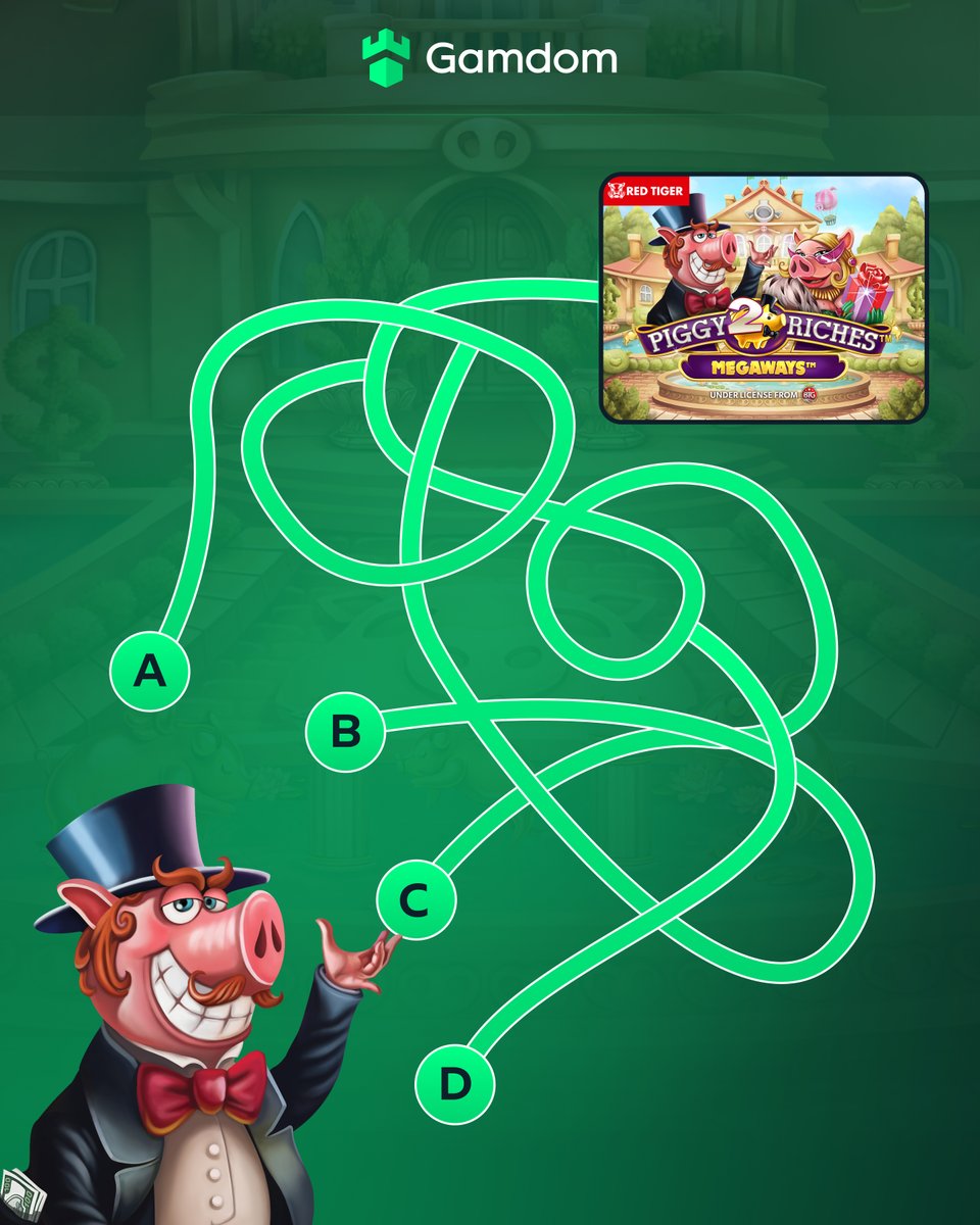 🐷 Pick the right way! 🐷

Random few lucky winners on this game will win free spins! 🎰

Don't forget to include your userID along with your answer &amp; RT!🔥

Good luck! 🍀