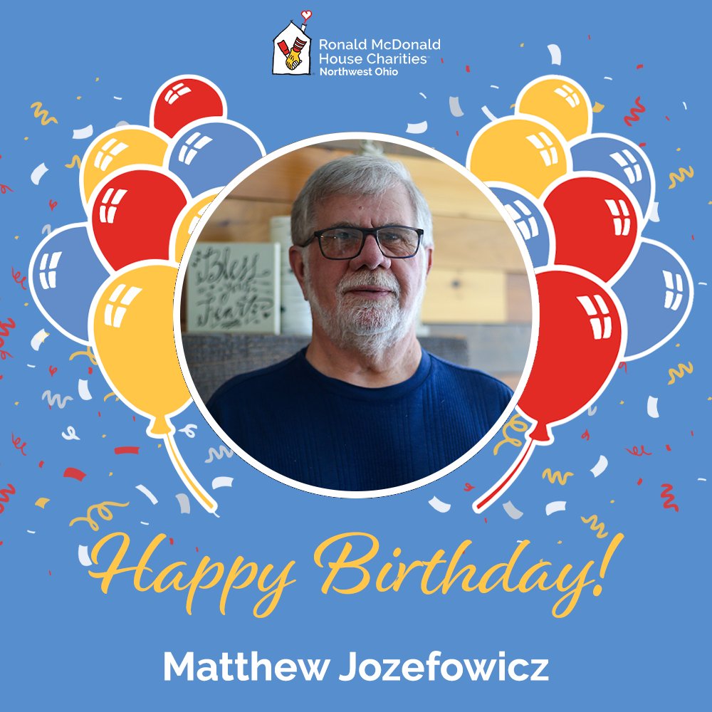 Join us in wishing our Maintenance Coordinator, Matt Jozefowicz, a happy birthday! Thank you for all you do for RMHC. 🎂🎈🎂🎈