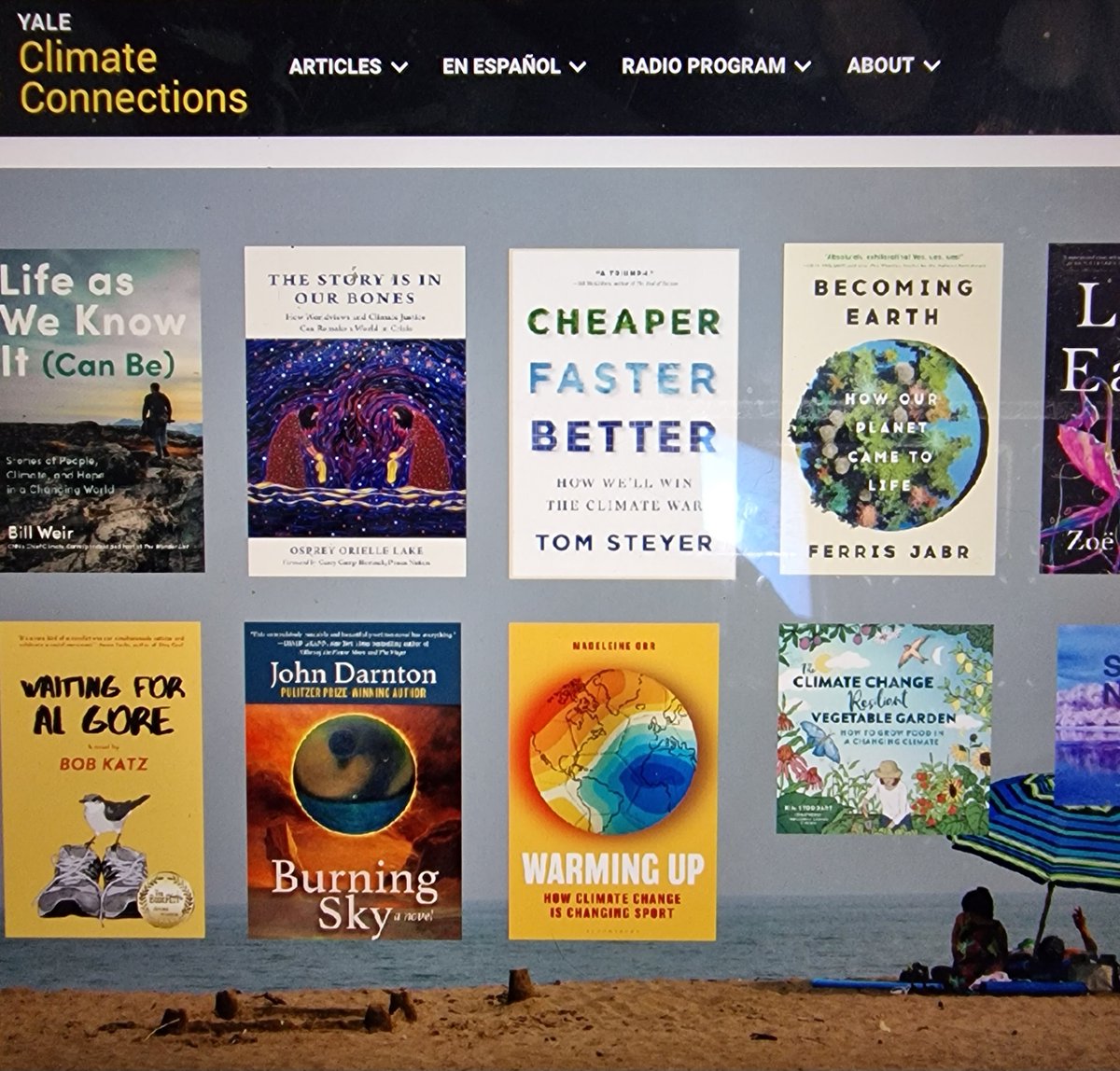 I'm super excited to announce that my book, The Climate Change-Resilient Vegetable Garden has been featured on the Yale Climate Connections website, as one of “12 Climate Books To Bring With You On Summer Vacation”

YaleClimateConnections.org from this prestigious university goes