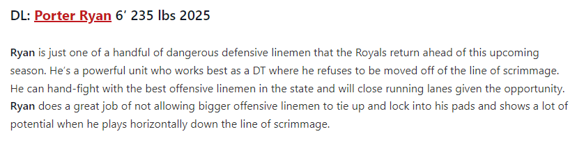 Porter Ryan (@porterjryan) on Twitter photo Thank you <a href="/MNFBSpotlight/">MNFootballSpotlight</a> for the Rogers Royals team write up. Looking forward to a great year.
<a href="/NWahlScouting/">Nate Wahl</a>
<a href="/OJW_Scouting/">PrepRedzone Oliver</a>
<a href="/ZackPatraw/">Zack Patraw</a>
<a href="/PrepRedzoneMN/">Prep Redzone Minnesota</a>
<a href="/RogersRoyalsFB/">Rogers Football</a> Thank you <a href="/MNFBSpotlight/">MNFootballSpotlight</a> for the Rogers Royals team write up. Looking forward to a great year.
<a href="/NWahlScouting/">Nate Wahl</a>
<a href="/OJW_Scouting/">PrepRedzone Oliver</a>
<a href="/ZackPatraw/">Zack Patraw</a>
<a href="/PrepRedzoneMN/">Prep Redzone Minnesota</a>
<a href="/RogersRoyalsFB/">Rogers Football</a>