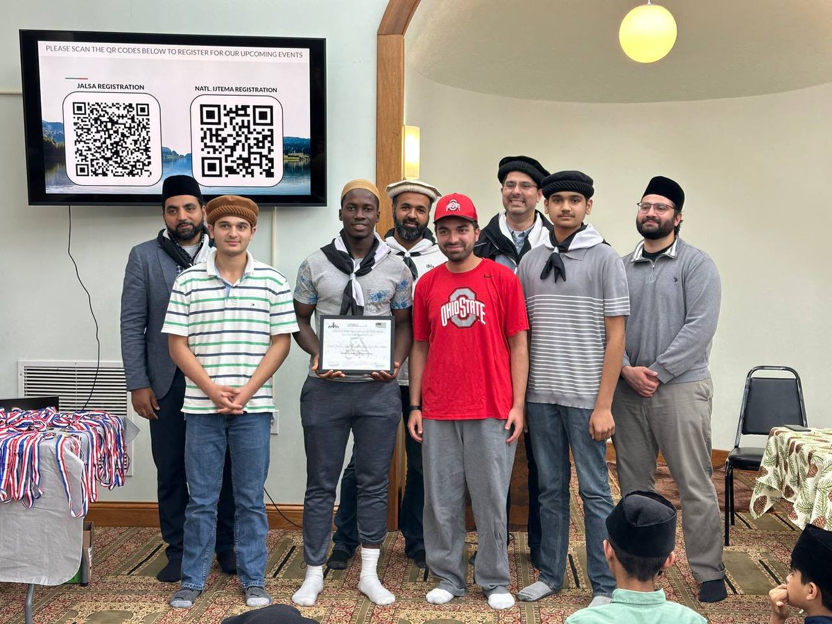 MuslimYouthCol's tweet photo. Alhumdulilah, Columbus Khuddam and Atfal participated in and won positions in many of the regional Ijtema competitions. Columbus also won the award for most participation in educational competitions. May the blessing of Allah Almighty be on all the participants, Ameen! https://t.co/R9Vg8o8z6G