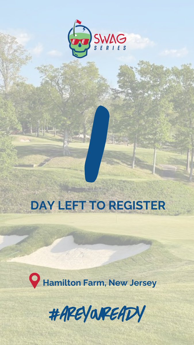 Last call for the Swag Series <a href="/HamiltonFarmGC/">Hamilton Farm Grounds</a>  - July 1st!
Registration ends TODAY!

Register at SwagSeries.com

#golf #golfbuddy #2player #golfer #golftournament #golfer #tourney
