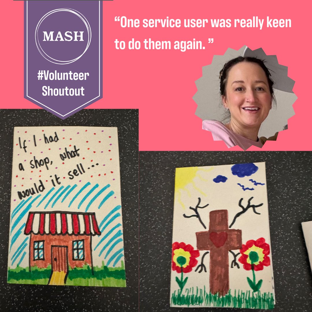Zines are a way of expressing your feelings and opinions, in an almost mini-magazine/leaflet. They allow you to fully use your imagination.

When Jess led the session, the women were so engaged, and "One service user was really keen to do them again."

#ThankYou #Volunteering