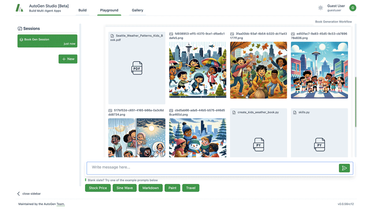 rschu's tweet photo. AutoGen Studio by @MSFTResearch was released. It is a low-code interface for building multi-agent workflows to create, test, and share AI-driven solutions effortlessly with minimal coding.
https://t.co/EXmUrDqQjd
#AI #MultiAgent #TechInnovation #AutoGenStudio #MicrosoftResearch https://t.co/Y9cVTJxE2E