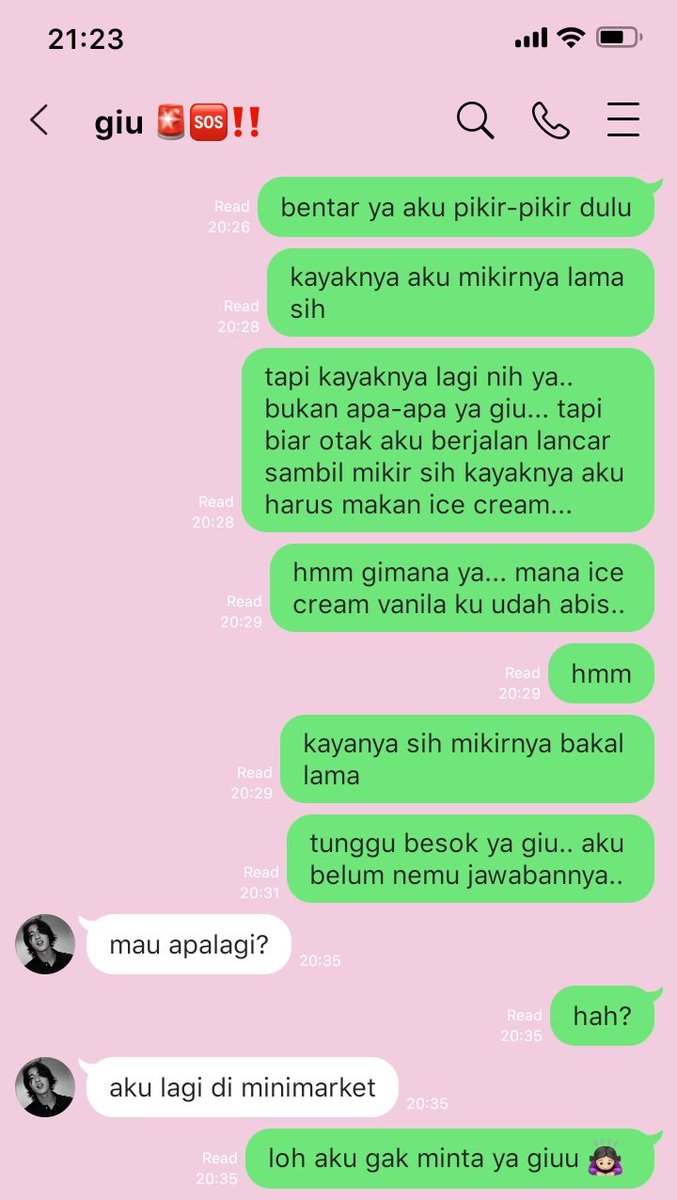 rutopersib's tweet photo. — nilo dengan celotehnya dan giu yang setia menanggapi.

harukyu two tweet au
©rutopersib https://t.co/FeQgULfcUy