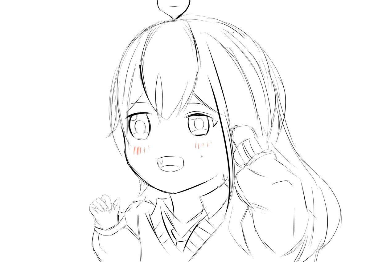 Ccceric7's tweet image. 敲敲腦袋 

感覺好久沒畫畫
#M1chiArt