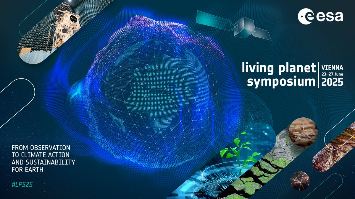 📌Save the date: <a href="/esa/">European Space Agency</a> 🔜 Living Planet Symposium 2025
#LPS25
🗓️When? 23-27 June 2025
Where? Vienna, Austria🇦🇹
Don't miss it!
More info at 👉esa.int/Applications/O…