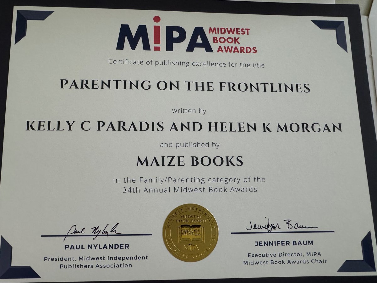 helen kang morgan (@helenjkmorgan) on Twitter photo Parenting on the Frontlines WON the 2024 <a href="/MIPABookAwards/">MidwestBookAwards</a> in the Parenting- Caregiving category!!!
So privileged to be able to work w/ the amazing <a href="/DrKCParadis/">Kelly Paradis</a> on this collection of stories from <a href="/umichmedicine/">Michigan Medicine</a> <a href="/UMichMedSchool/">University of Michigan Medical School</a> faculty, staff & learners. GO BLUE!! <a href="/M_Publishing/">Michigan Publishing</a> Parenting on the Frontlines WON the 2024 <a href="/MIPABookAwards/">MidwestBookAwards</a> in the Parenting- Caregiving category!!!
So privileged to be able to work w/ the amazing <a href="/DrKCParadis/">Kelly Paradis</a> on this collection of stories from <a href="/umichmedicine/">Michigan Medicine</a> <a href="/UMichMedSchool/">University of Michigan Medical School</a> faculty, staff & learners. GO BLUE!! <a href="/M_Publishing/">Michigan Publishing</a>