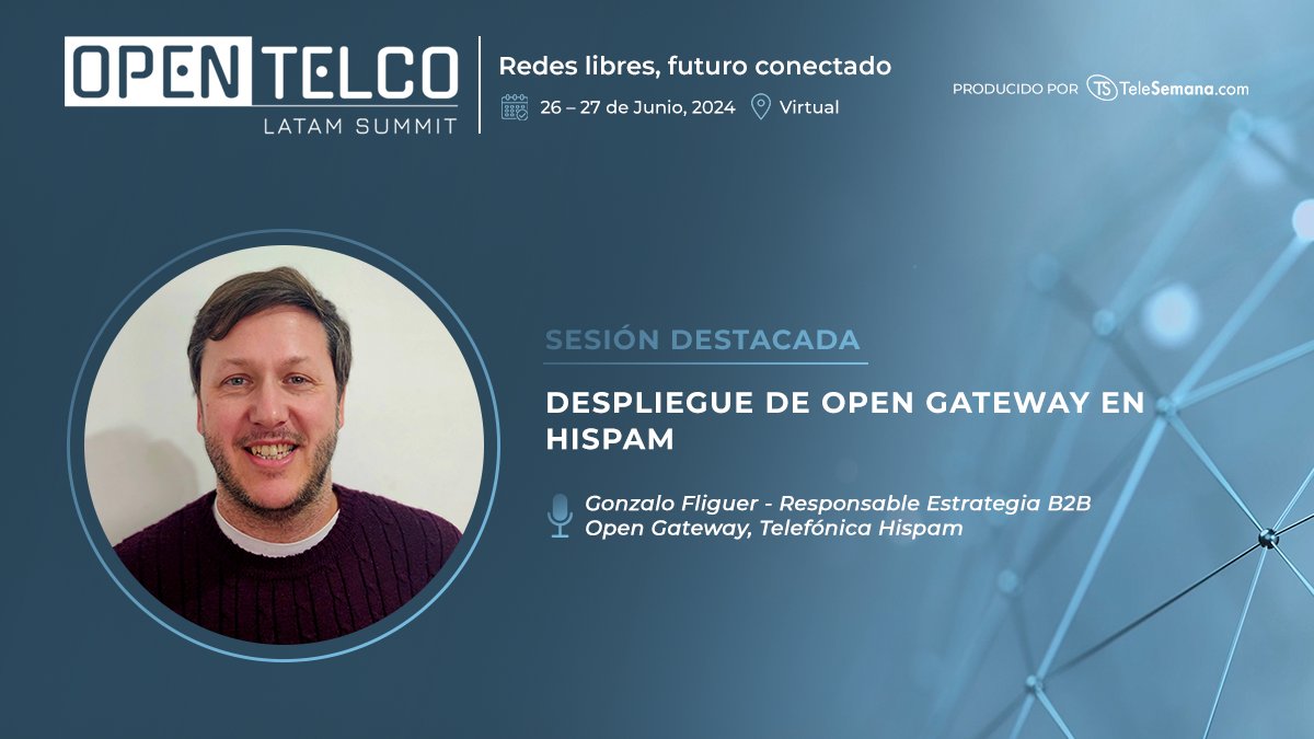 TelefonicaEC's tweet image. 📅Este 26 y 27 de junio estaremos en el #OpenTelcoLatam para conversar sobre la iniciativa #OpenGateway que transformará el uso de las redes de telecomunicaciones para impulsar una nueva generación de servicios digitales.
Inscríbete gratis aquí👉 bit.ly/OTLatamME