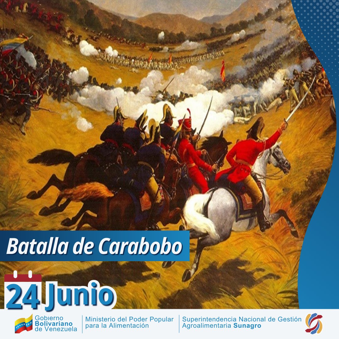 csunagrox's tweet photo. #Efeméride 🗓️

Hace 203 años se liberó una de las gestas heroicas más importantes de la historia venezolana, la Batalla de Carabobo. Esta lucha abrió caminos hacia la Independencia de nuestra Nación.

#PatriaAntiimperialista https://t.co/zRfYfCMjSz