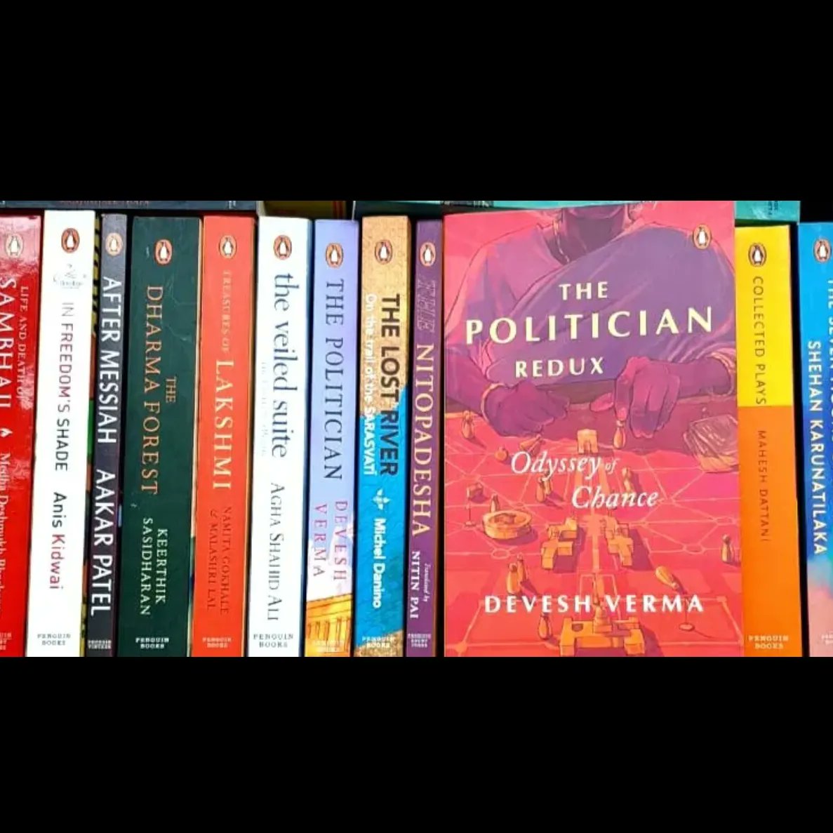 DveshVerma1's tweet photo. The Politician Redux: Odyssey of Chance (Penguin Random House India) at Full Circle, one of the most sought-after Booksellers in Delhi. 
#penguinindia #penguinrandomhouse
#literature
#fiction
#politicalfiction 
#books 
#booklover 
#bookstagram #thepoliticianredux https://t.co/TE3J5iEwHZ