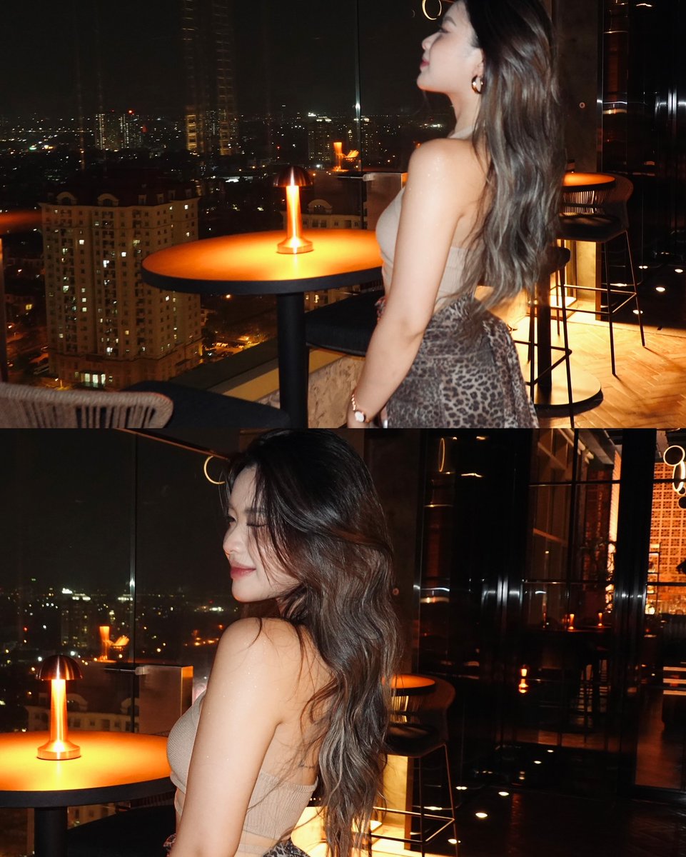 Under the glow of night lights, dinner becomes a symphony of warmth and whispers. ✨