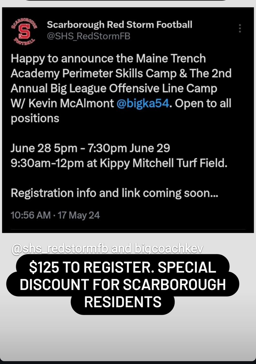 Time is running out, register now!
mescarboroughweb.myvscloud.com/webtrac/web/se…