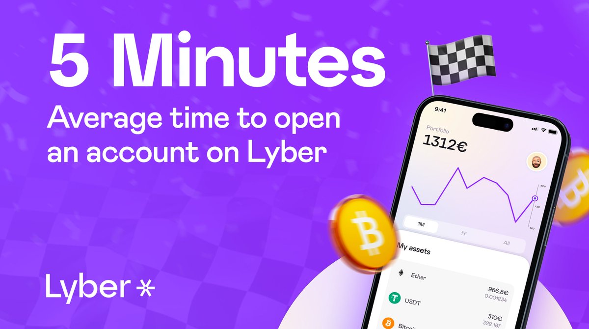💜 Start investing in crypto in just 5 minutes!

On average, it will take you 5 minutes to download the app, complete the KYC and buy your first cryptos via Apple Pay.

👉 Start investing in crypto with Lyber:
apps.apple.com/fr/app/lyber/i…
#Crypto #Web3 #Innovation #Lyber