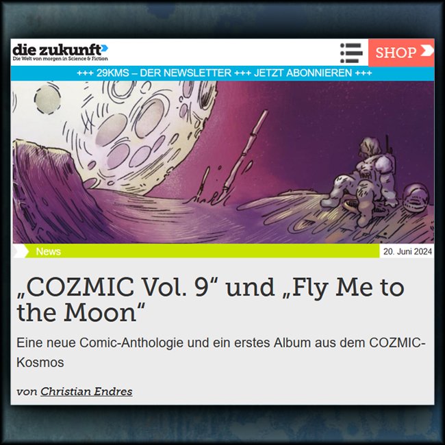 AtlantisVerlag's tweet photo. Auf DIE ZUKUNFT stellt Christian Endres COZMIC Vol.09 und FLY ME TO THE MOON vor 🤩!
https://t.co/ax8aFCsUfC
#lesetipp #phantastischegrafik #illustration #sciencefictionart #phantastischekunst #comic #comics #comicart #comicalbum #scificomic #fantasticart #drawing #zeichnung https://t.co/ci0tlR5pdV