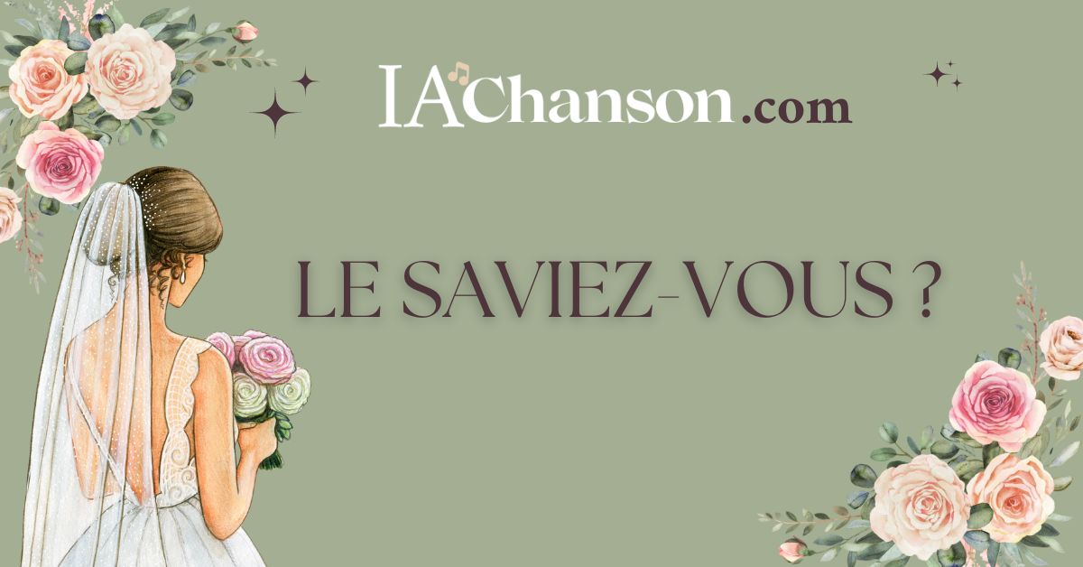 IAchanson's tweet photo. LE SAVIEZ-VOUS ?
Selon la tradition, le marié ne doit pas voir sa future femme dans sa robe de mariée avant le jour J. 👰
On croit que cela pourrait porter malheur et compromettre la réussite de l'union. ❤️
🎶Découvrez plus sur https://t.co/ELKsmpGwBJ
#IAchanson #IA https://t.co/yPW38Oo71M