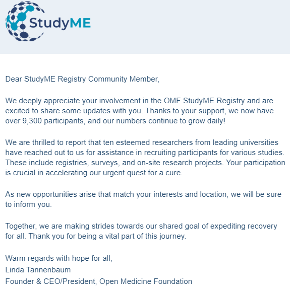 TomKindlon's tweet photo. (Worldwide)
I've just received this update.

They are still looking for more people with ME/CFS, Long Covid, #Fibromyalgia, &amp; healthy controls

Sign up here:
https://t.co/re27UGityi

#MEcfs #CFS #PwME #LongCovid https://t.co/KYp8Qb4TDY