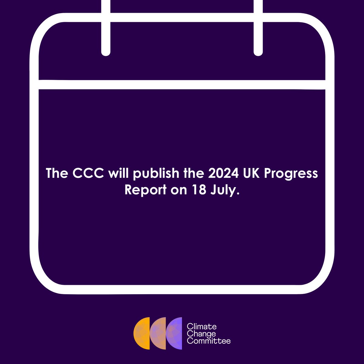 We have a new date for our UK Progress Report. It will now be published on Thursday 18 July.