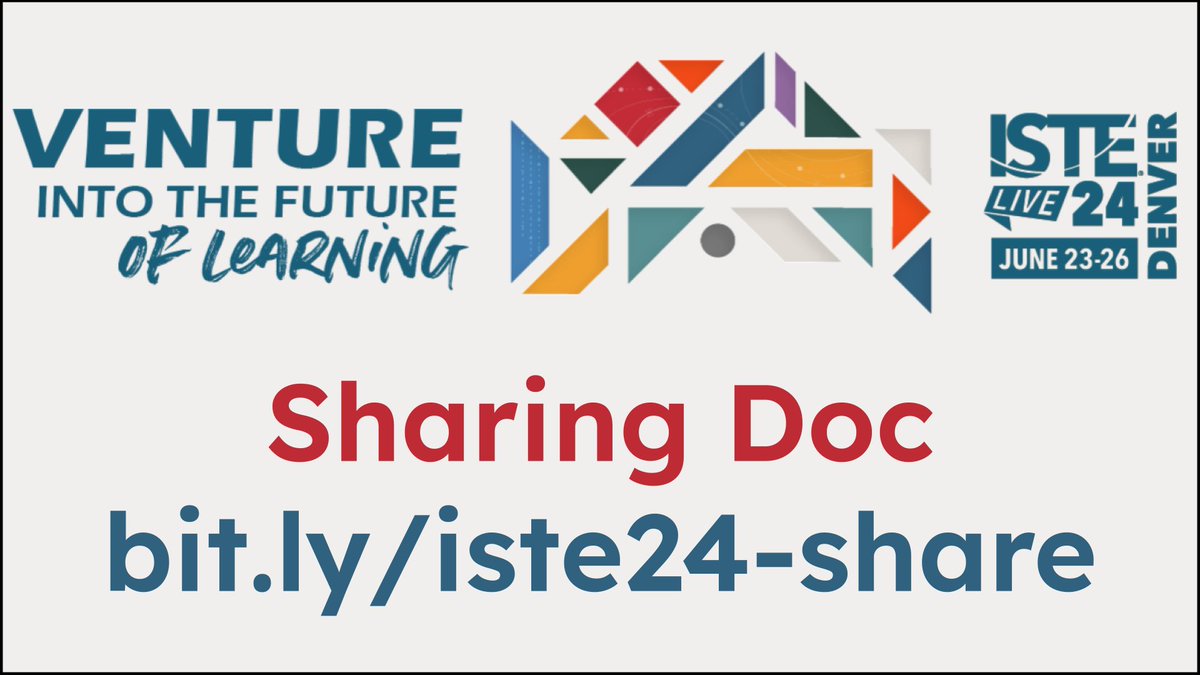 Not sure what to do at #ISTELive this week? Check out my shared resource doc:
docs.google.com/document/d/1aT…
🧰 Session Resources
🎉 Mixers
🍽️ Restaurants
✋ Questions
💬 Other Comments

<a href="/ISTEofficial/">ISTE</a>