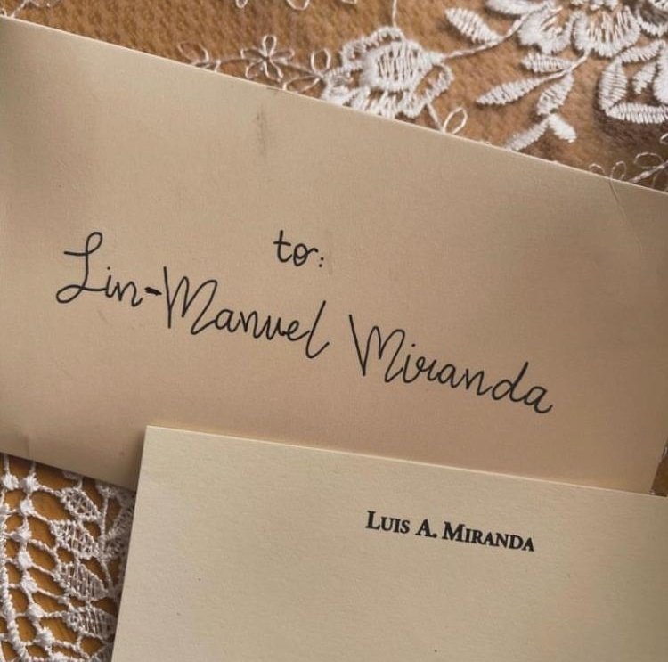 Important INFO🚨

"Our address is changing! 

If you are writing to Lin-Manuel (or to me or any other member of the family), this will be our new postal address:  

Lin-Manuel Miranda
4867 Broadway, Unit 743
New York, NY 10034. We love getting your lettets!"

📸 <a href="/Vegalteno/">Luis A. Miranda, Jr.</a>