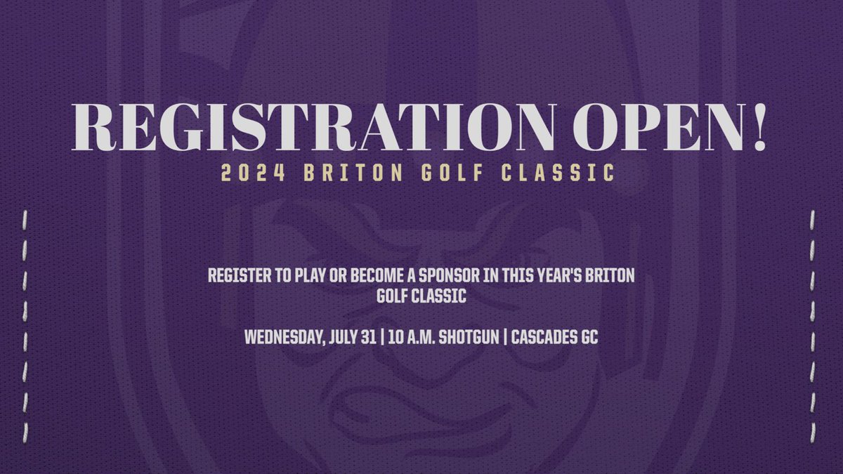 gobrits's tweet photo. Have you or your team registered for the Briton Golf Classic yet?? Be sure to head over to https://t.co/AFI7Wz66Uh and get signed up for a day of fun supporting our student-athletes! https://t.co/mwae5lyX6F