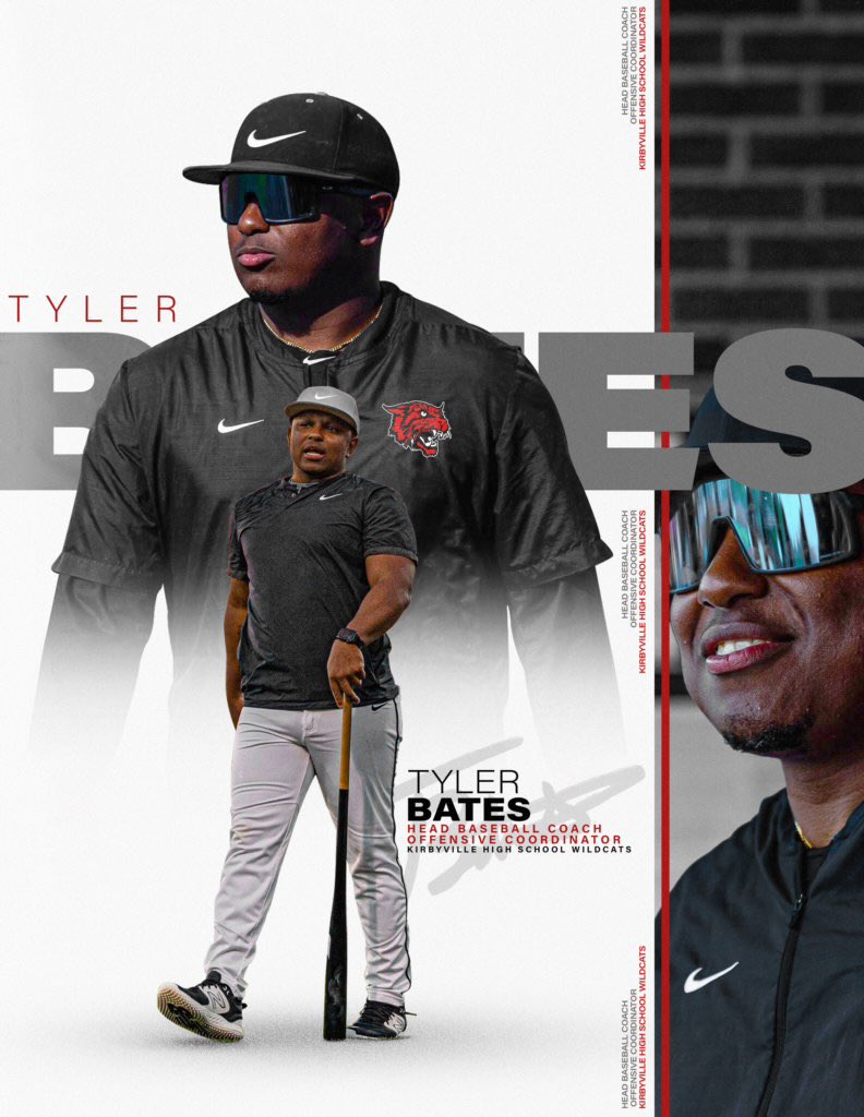 Excited to be named the Offensive Coordinator and Head Baseball Coach at Kirbyville Highschool. Time to turn the Ville up🔥⬛️🟥. 

S/O to @Coach_Cisneroz for the elite graphic