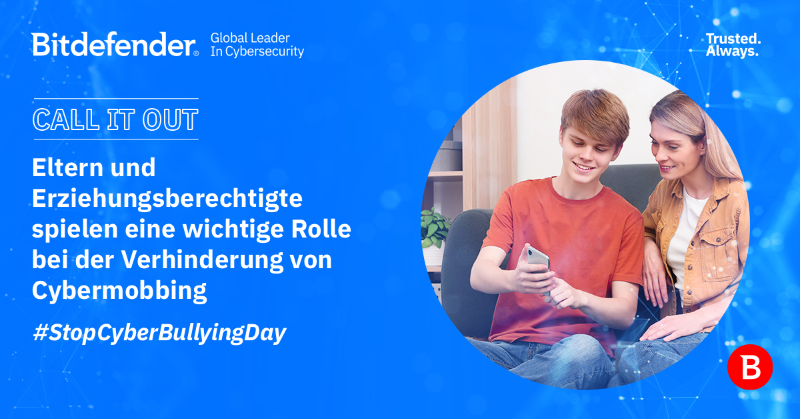 Bitdefender_DE's tweet photo. 🛡️👨‍👩‍👧‍👦 Setzen Sie sich gegen Cybermobbing ein! Legen Sie Ihren Kindern ein positives Online-Verhalten nahe und betonen Sie Freundlichkeit und Einfühlungsvermögen bei digitalen Interaktionen. https://t.co/PBxoZNlKyd