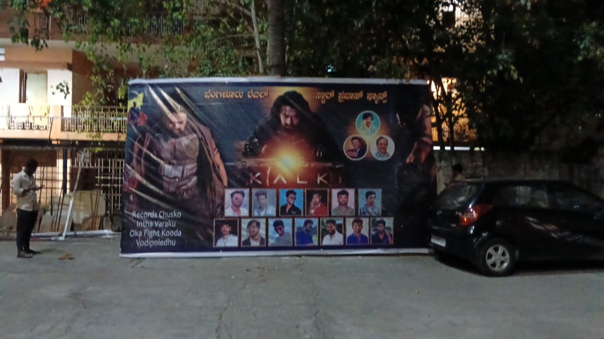 Rohit_Prabhas_'s tweet photo. Banners getting ready at @SandhyaRGBLASER 💥🥵 ika updates toh savagottude..

How's the josh ? Rebels

#KALKI2898AD‌ #prabhas https://t.co/BQoUgW2yzb