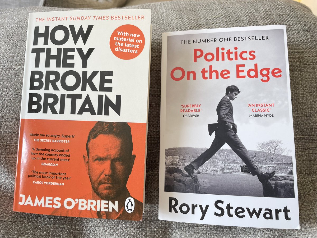 TimPavey's tweet photo. Book delivery. Any recommendations on which to read first? @mrjamesob @RoryStewartUK https://t.co/UVFt2CYuhg