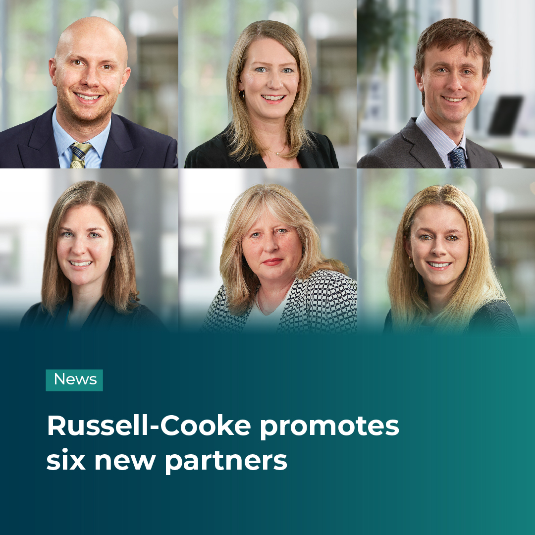 Chris Barkley, Katie Cooper, Edward Fairweather, Sally Johnston, Lucy Lawson, and Sarah Reynolds, from our real estate, corporate &amp; commercial, personal injury &amp; medical negligence, and residential property teams, will be promoted to partner from 1 July 
🔗russell-cooke.co.uk/news-and-insig…