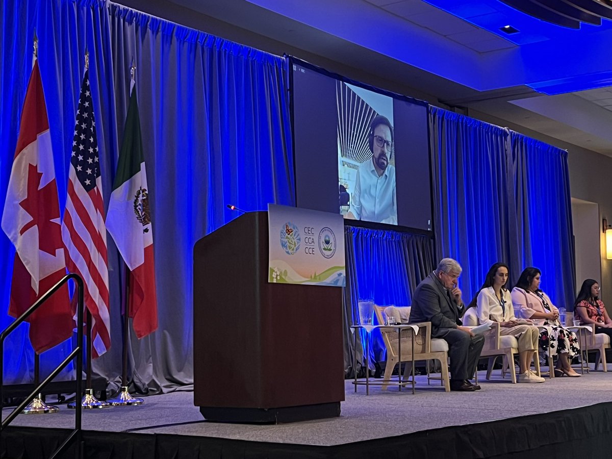 CECweb's tweet photo. Happening now at the #CEC31 JPAC Public Forum: Legal and Policy Instruments to Access and Implement Environmental Justice in #NorthAmerica

'#SEMProcess is stronger now that it's in main #USMCA #CUSMA #TMEC trade agreement' —Paolo Solano, @CECweb Director of Legal Affairs &amp; #SEM https://t.co/Tmg2eJu5BV