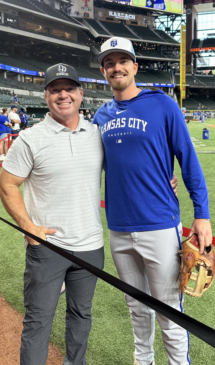 An amazing day with a former teammate and some former players. Great friendships and proud moments. #mlb