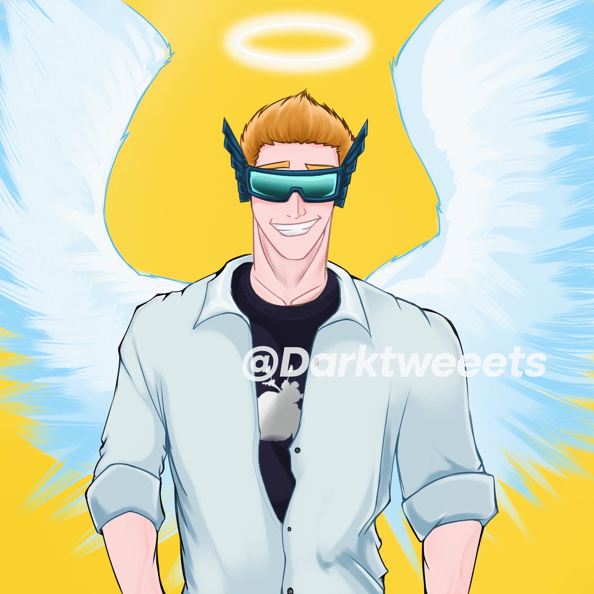 DarkTweeets's tweet photo. Art for @JazzerTheAngel 
#roblox https://t.co/Oplv9G6oZo