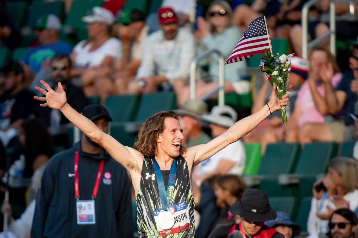 Matthew Wilkinson 🇺🇸 on what 'little Matt Wilkinson' would think if he found out he had just made the #ParisOlympics:

"You're an Olympian?... In WHAT sport!?" 

📸: Ben Lonergan/<a href="/registerguard/">The Register-Guard</a>