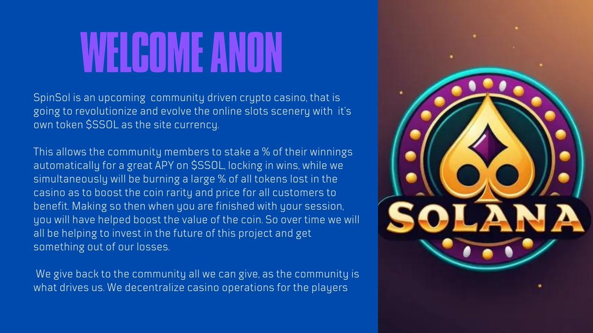 SSOL_token's tweet image. Welcome to $SSOL, continues in comments.