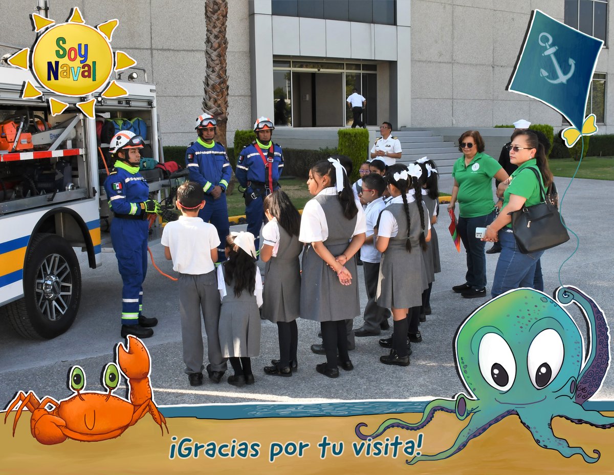 SEMAR_mx's tweet photo. #AsíSeVivió la visita de estos pequeños a nuestro Cuartel General #CUGAM, donde convivieron con #PersonalNaval y aprendieron un poco de las actividades que realizamos #ParaServirAMéxico; de este modo fomentamos el amor y respeto por nuestros #SímbolosPatrios.
¡Feliz inicio de semana!