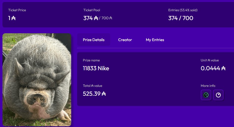 fabiel_ada's tweet photo. GM! @MutantNFTs have a $Nike raffle still going for 1 ADA. Ends in 5.5 Hours. Try your shot for a steal. Link in comments. Good luck! https://t.co/xbp8LhyI5T