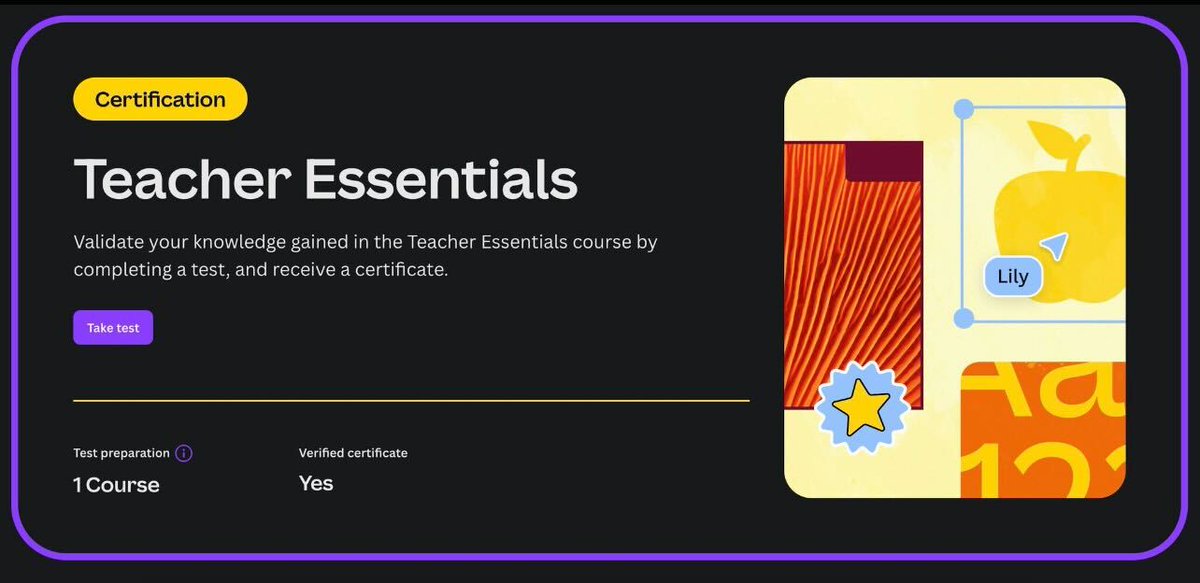📷Drumroll please... It’s finally here - a Canva for Education Teacher Certification! In just 60 minutes, you’ll learn awesome ways to make your lessons pop.➡️ bit.ly/3Xxgjc7

#ukeducation #ukschools #ukeduchat