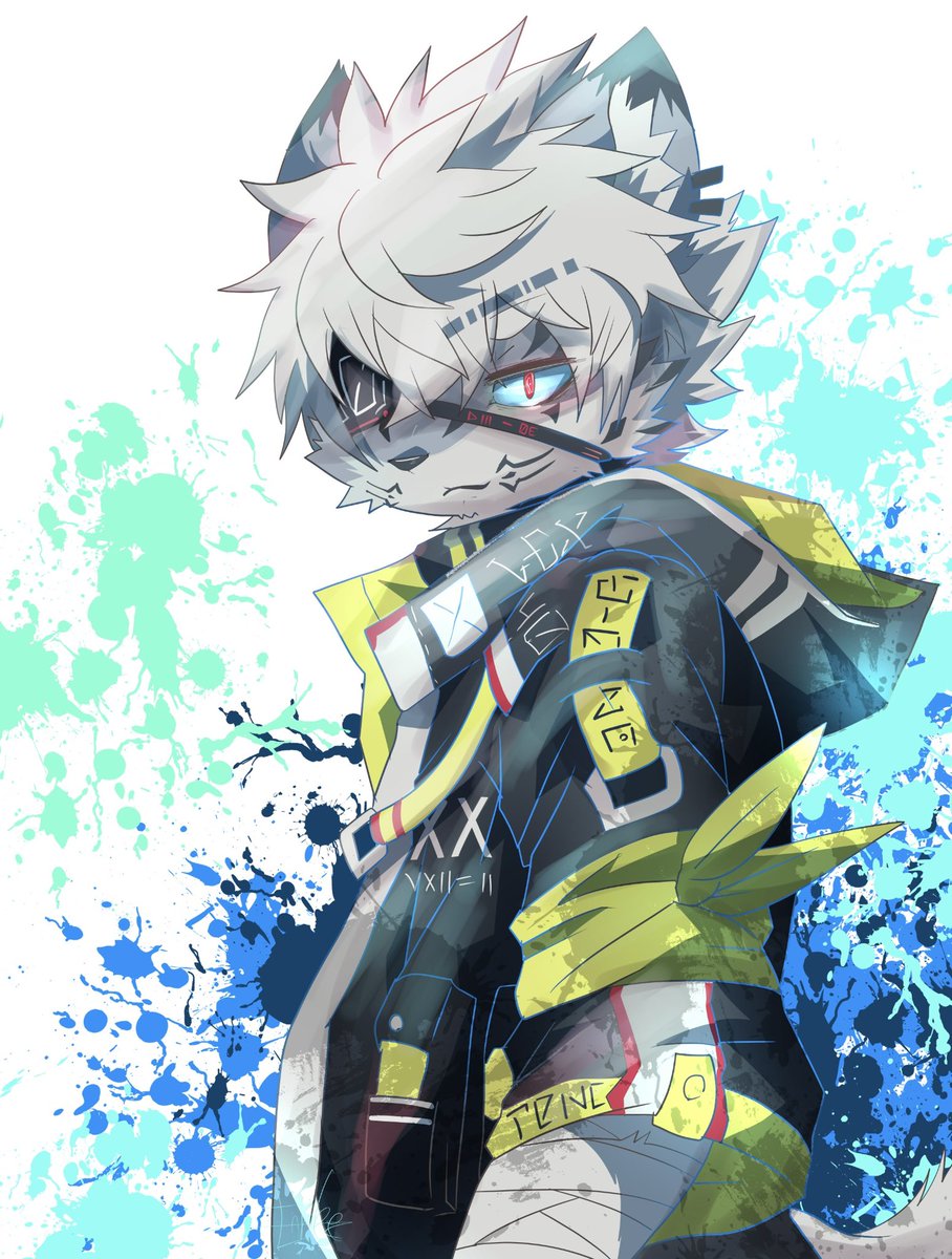 meowolf222's tweet photo. ハーフキャラに��りたいラクガキ https://t.co/QwtvYs16ib