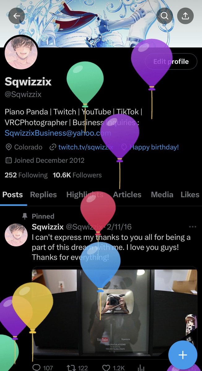 AHHHH BALLOONS!!!! Is me Birthday :3