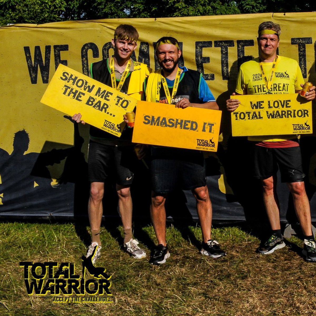 testmeter's tweet photo. Through mud & fire 🔥 we took on the @TotalWarriorUK challenge.
On 22/6/24, 6 #TestMeter Warriors completed a 12km run, across 26 obstacles for the #TotalWarrior Great Northern Mud Run.
Really proud of the team that took part, you all did great, especially in the heat. https://t.co/faHzYIKmAn