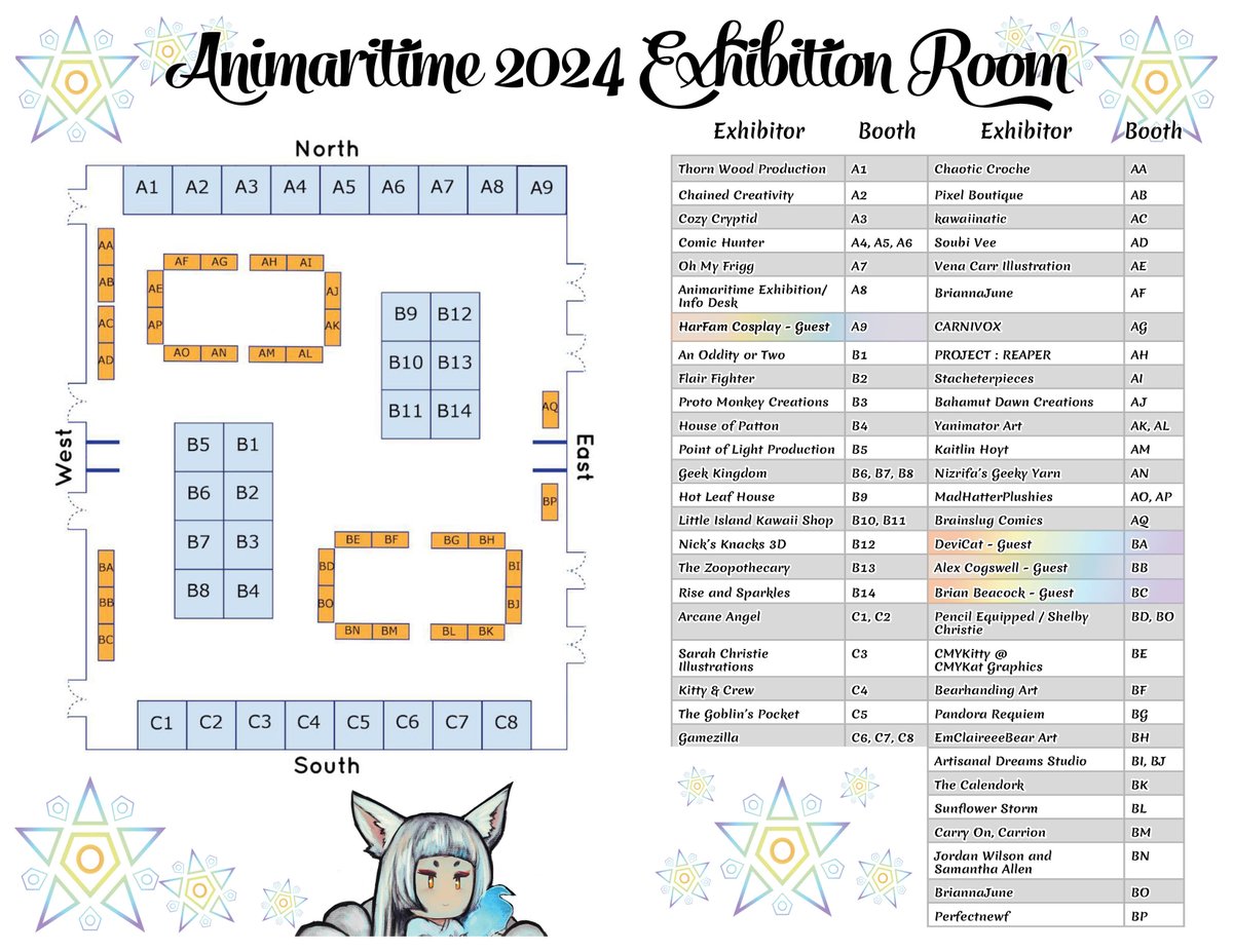 Presenting the 2024 Animaritime Exhibition Room &amp; Vendor list!

The exhibition room will be open to all attendees on the following days:

Friday 1:30pm - 9:00pm
Satday 10:00am - 7:00pm
Sunday 10:00am - 4:00pm

If you have any questions, please direct them to info@animaritime.org!