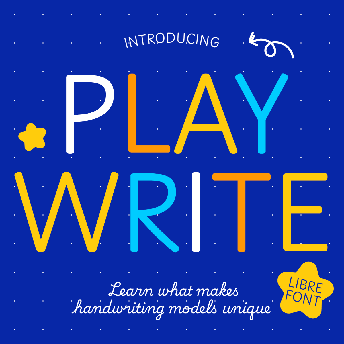 The Playwrite school fonts produced by <a href="/TypeTogether/">Veronika, José</a>, a set of variable fonts with a weight range from Thin (100) to Regular (400) that support over 150 Latin-based languages, including Vietnamese.  fonts.google.com/?query=Playwri… ✍️