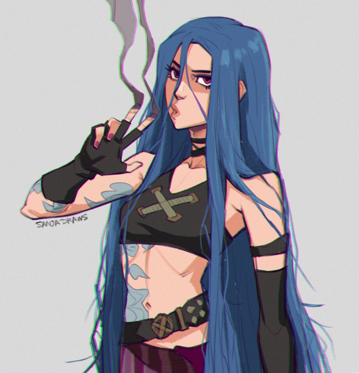 sanjadraws's tweet photo. jinx /// #jinx #arcane https://t.co/F0CkO95ySK