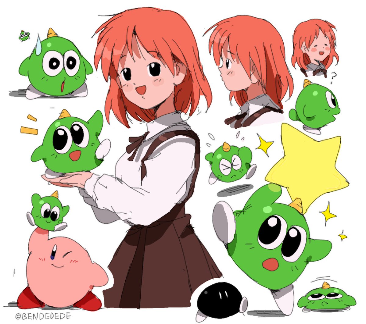 Bendedede's tweet photo. Yumetaro and the girl (Gimmick!) https://t.co/npH0L1BHd0