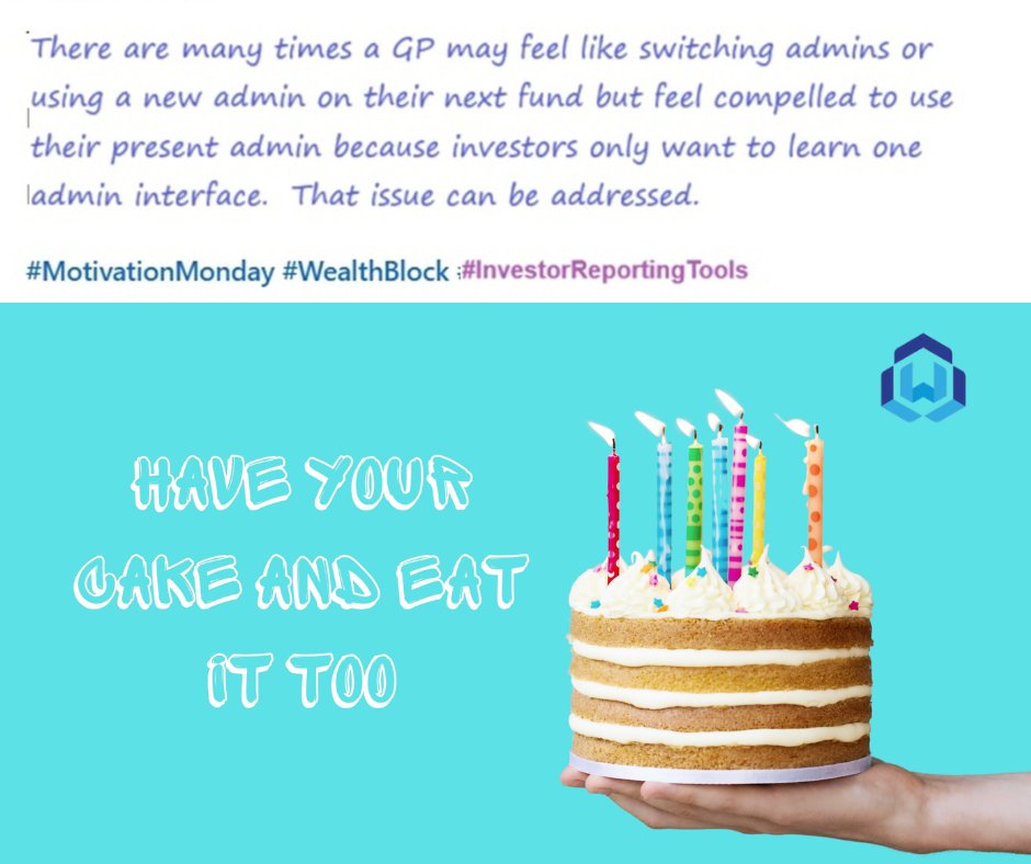WealthBlockAI's tweet image. #MotivationMonday #WealthBlock #InvestorReportingTools