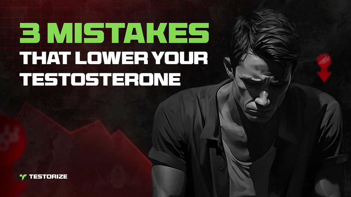 MISTAKES THAT LOWER YOUR TESTOSTERONE

If you want to fix your body, feel better and perform better on a daily basis, having healthy testosterone is CRUCIAL as a man...

Low testosterone:
• Worsens mood
• Decreases motivation
• Lowers stress tolerance
• Lowers energy levels &amp;