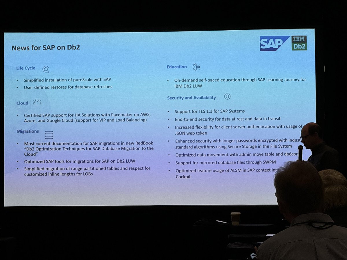 #IDUGNA24 #Db2 continues to enhance the #SAP support with a number of new features